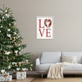 thumbnail image 3 of Stupell Industries Love with Heart Wreath Botanical & Floral Painting White Framed Art Print Wall Art, 24 x 30, 3 of 9