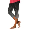 thumbnail image 2 of Only Moment Ladies Long Shorts Polyester,Spandex Floral Printed Shorts Ankle Pants Athletic Sweatpants Dress Business Slacks with 4 Pockets Yoga Shorts for Wowomen Grey,3XL, 2 of 5