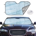 thumbnail image 2 of Balery Blue Marble Print Car Windshield Sun Shade,Windshield Sunshade for Car Pickup Truck SUV Accessories-Small, 2 of 7