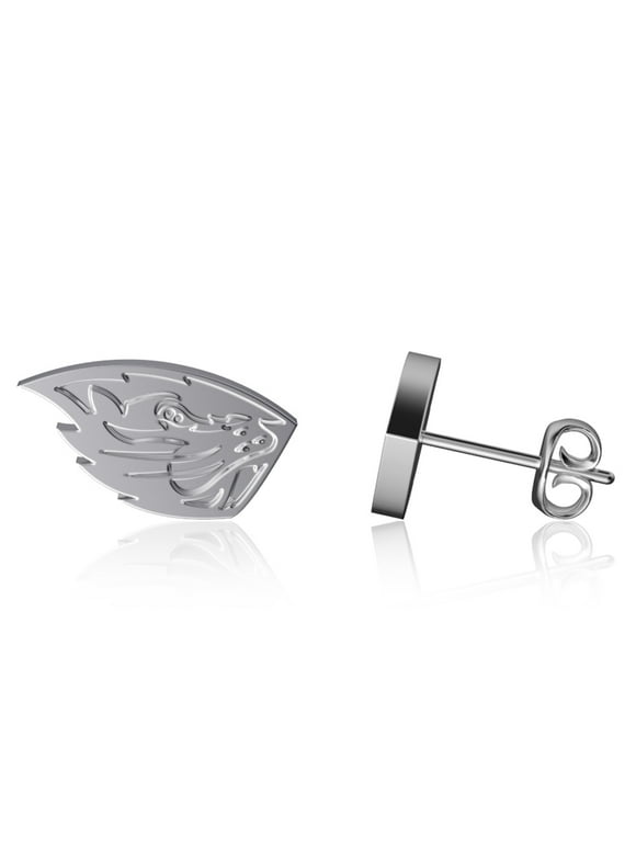 Dayna Designs Oregon State Beavers Team Logo Silver Post Earrings