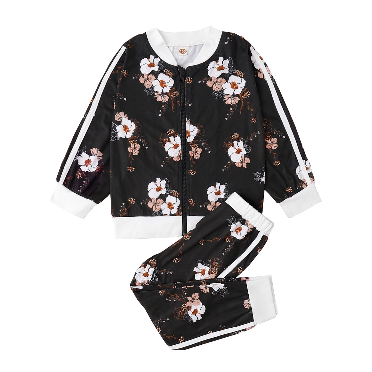 Baby Girl Clothes Baby Girl 2PCS Outfits Floral Long Sleeve Top Pants ...