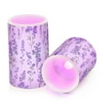 thumbnail image 7 of Yayeee Flameless Candles with Remote Flickering Battery Operated Multi Color Changing, Purple Lavender Pattern, 7 of 7