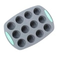 thumbnail image 2 of YujiCraft High Temperature Resistant Non-Stick Silicone Cake Mold and Muffin Cup, Reusable Baking Pan for Easy Release,A, 2 of 9