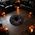 thumbnail image 4 of Halloween 3D Optical Illusion Rug 23.62 Inch, Ghost Skeleton Vortex Circular Mat with Spooky Depth Design, Non Velvet Floor Carpet for Bedroom Living Room, 4 of 9