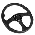 thumbnail image 4 of BIMZUC 14 inch / 350 mm Deep Dish 6 Bolts Racing Sport Steering Wheel, Black PU Leather & Aluminum Alloy Universal Modified Accessory for Car Interior, 4 of 9