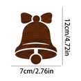thumbnail image 3 of LED Christmas Wall Decor Light, 7Pcs Wood Bell Christmas Hanging Wall Lights Lighted Wall Art for Christmas Home Decor, 3 of 7