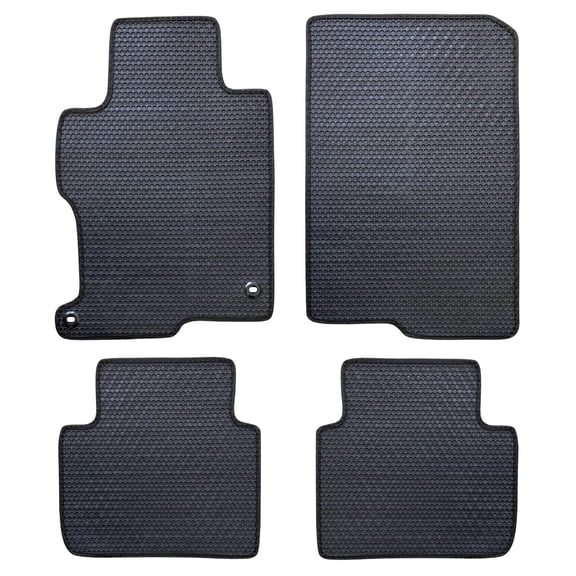 ecoMats Honeycomb All Weather Floor Mats for 2013 to 2017 Honda Accord, Front and Rear, Odorless