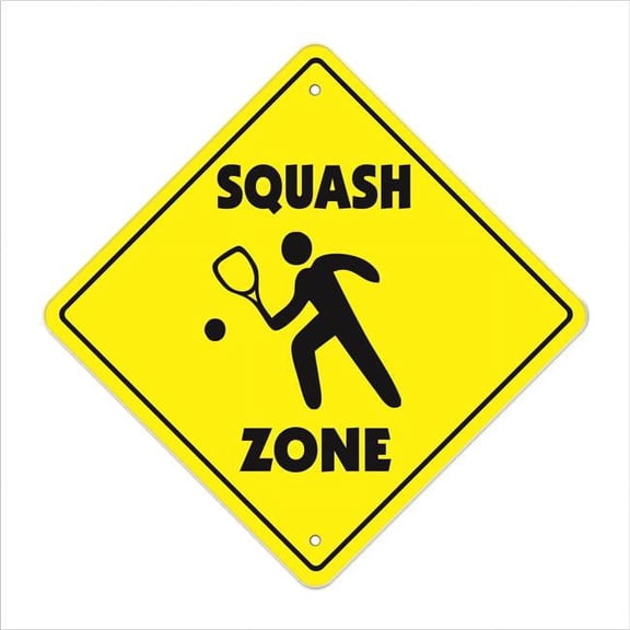 12 x 12 in. Squash Crossing Zone Xing Sign