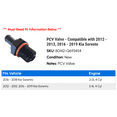 thumbnail image 2 of PCV Valve - Compatible with 2012 - 2013, 2016 - 2019 Kia Sorento 2017 2018, 2 of 2