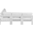thumbnail image 4 of Meridian Furniture Nizuc White Outdoor Patio Modular Sectional, 4 of 9