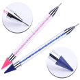 thumbnail image 3 of Wax Nail Rhinestones Picker Pencil (2 Pieces) Dual-ended Nails Art Design Dotting Pen Manicure Nail Art Tools, 3 of 5