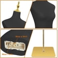thumbnail image 4 of FreeLung Dress Form Mannequin with Detachable Metal Stand Adjustable Height, Leather Surface, 4 of 7