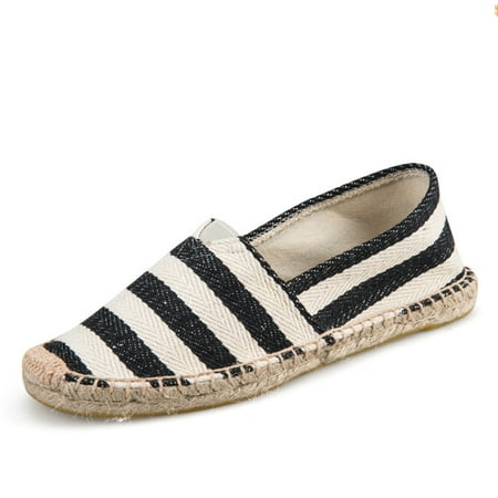 

Mens and Womens Espadrilles Breathable Slip On Flats Shoes