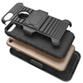 thumbnail image 3 of NAKEDCELLPHONE'S BLACK RUGGED GRIP CASE COVER + BELT CLIP HOLSTER STAND FOR APPLE iPHONE 7/8 PLUS (5.5"), 3 of 9