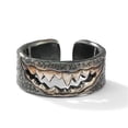 thumbnail image 2 of Anillo nuevo de moda, 2021 Anillo nuevo de moda Anillo de apertura de película Anillo retro hecho a mano Salida de alta intensidad, 2 of 6