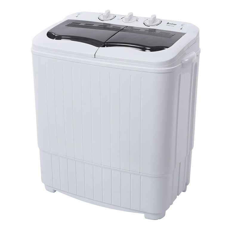 Krib Bling Portable Washing Machine, 17.7 lbs Large Capacity Full Automatic Washing Machine for Household Use, Compact Laundry Washer for Home
