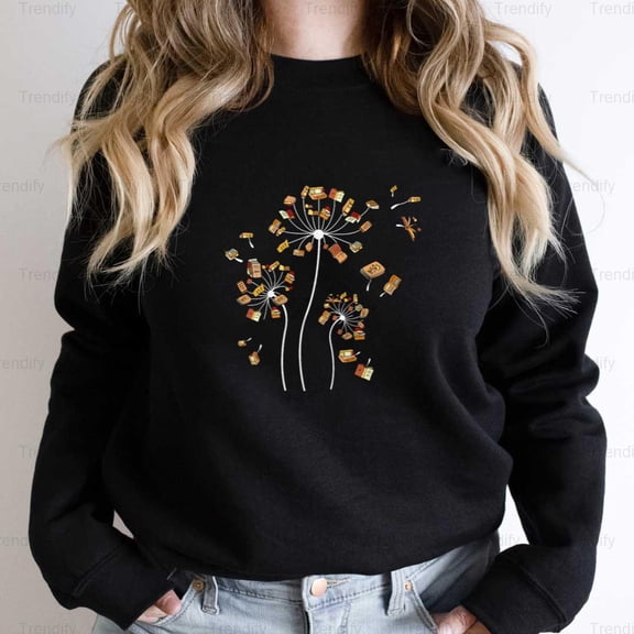 Dandelion Minimalist Flower Nature Aesthetic Graphic Unisex Sweatshirt M390470, Up to Size 5XL