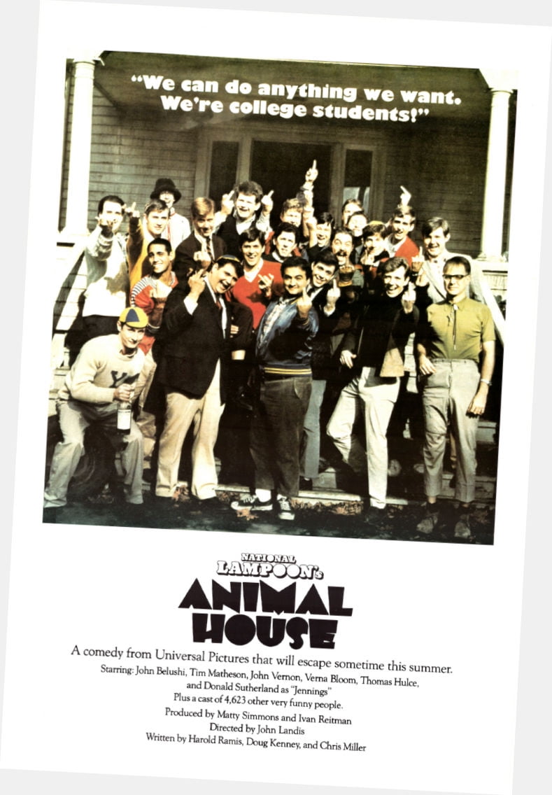 Animal House Movie Poster 24"x36" 24x36 MultiColor Square Adults Best