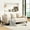 Beige, variant on Stylish Charcoal 3 With Wood Legs - Plywood Frame For Interior Fashion Versatile Living Room And Study , Solid Legs,