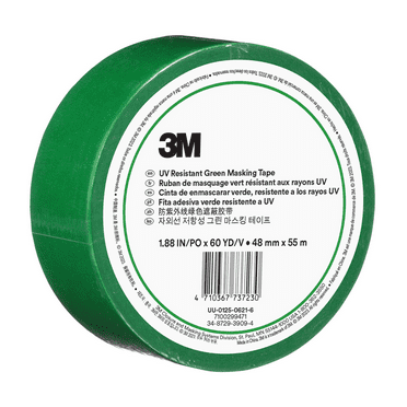 3m Masking Tape,Green,48mm Tape Width UVG