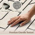 thumbnail image 6 of ODIKA 9'x12' Washable Area Rug Low Pile, Flatwoven, Cream Black Geometric Lines and Blocks Design Elegant Contemporary with Angles for Great Room, Indoor Concept, Large Living, 6 of 7