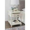 thumbnail image 5 of Pemberly Row Transitional Solid Wood Side Table in White, 5 of 14