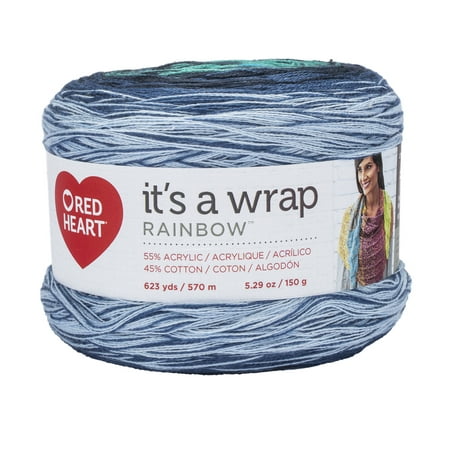 UPC: 0073650028250 | Red Heart It s a Wrap Yarn Nautical 7oz(200g) Super Fine Cotton/Acrylic