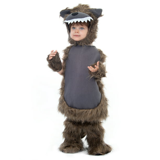 Boo! Inc. Furry Wolf Costume | Child's Halloween Werewolf Monster Dress ...