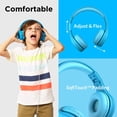 thumbnail image 2 of ¡Nuevo! LilGadgets Connect + PRO Kids Premium Volume Limited Auriculares con cable con SharePort y micrófono en línea para niños (azul), 2 of 3