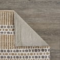 thumbnail image 4 of 8â€™ x 10â€™ Tan and Gray Detailed Stripes Area Rug, 4 of 5