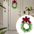 thumbnail image 2 of Ongmies Christmas Kitchen Cabinet Wreaths, Artificial Burlap Spring Wreath – Greenery Decorative Door Hanger for Entryway, Wall, and Farmhouse Style Home Decor, Kitchen Xmas Decor, 2 of 5