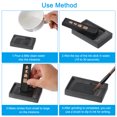 thumbnail image 4 of Uxcell 15 Inch Chinese Calligraphy Inkstone with Ink Stick, Square Ink Stone Tray, Black, 4 of 4