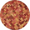thumbnail image 1 of Ahgly Company Machine Washable Indoor Square Transitional Red Area Rugs, 3' Square, 1 of 7