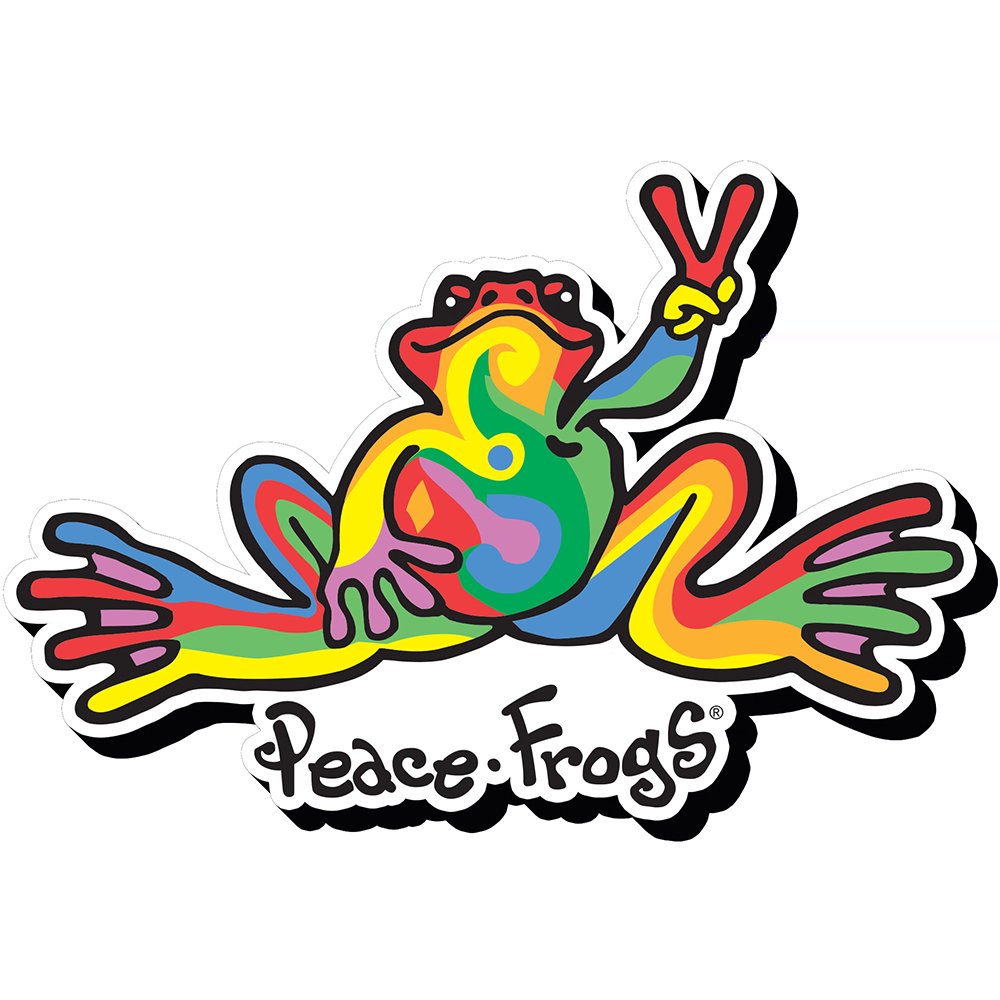 Peace Frogs Swirl Funky Chunky New Licensed 95454