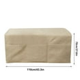 thumbnail image 2 of Sofa Armrest Cover Fabric Widened Imitation Linen Couch Protector Removable Slipcover for Living Room Bedroom Office Durable Polyester, 2 of 5