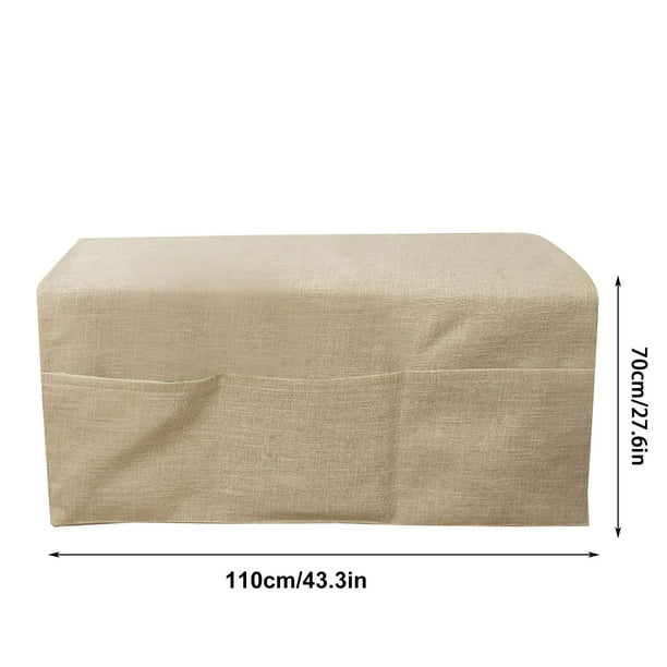Sofá Cojín Cubiertas Verano Sofá Guante Tela Ampliado Imitación Lino Manga Almohadilla Cortinas Universales de Verano Cubiertas de Reposabrazos para Sofá