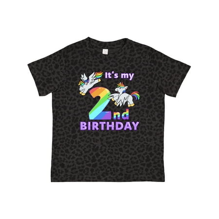 

Inktastic It s My 2nd Birthday Unicorn Gift Toddler Boy or Toddler Girl T-Shirt