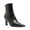 Black, variant on XYD Women's Chic Ankle Boots Pointed Toe Kitten Heels Side Zip Office Lady Formal Casual Dress Shoes Size 7 Leopard