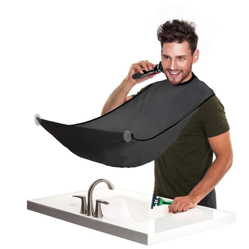 Beard Apron Set For Men - Waterproof Hair Catcher Bib For Shaving & Trimming - Grooming Cloth With Suction Cups | Buy Now With Express International Delivery