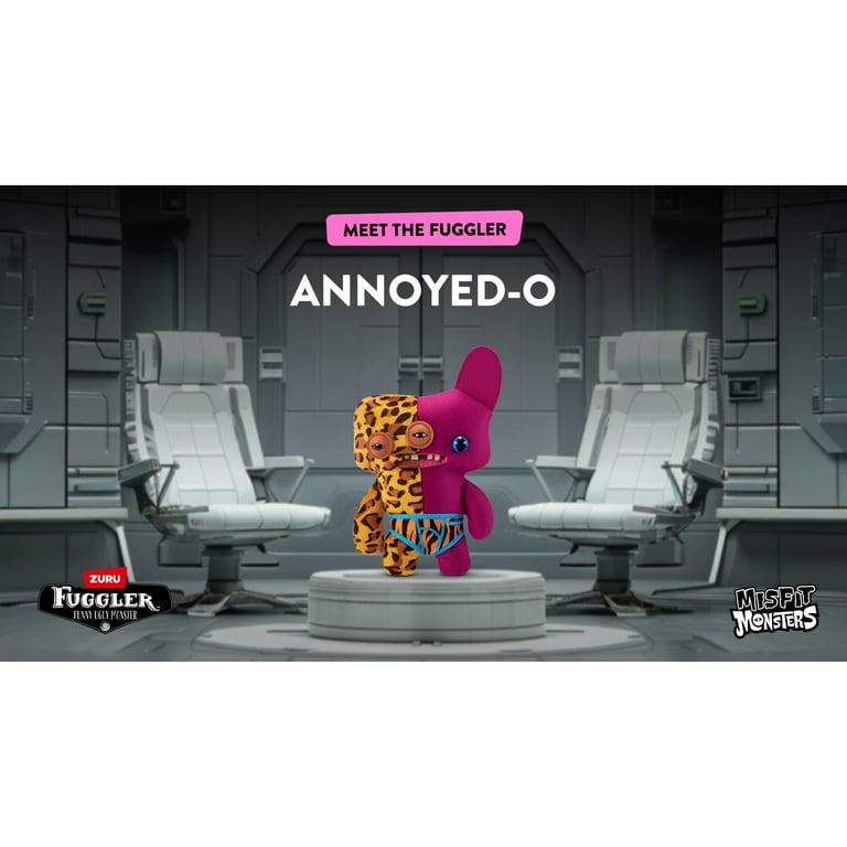 Fuggler Misfit Monsters 9 inch (Annoyed-o - Leopard & Burgandy
