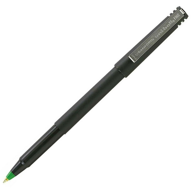 uniball Roller Pens, Fine Point (0.7mm), Green, 12 Count, 60104