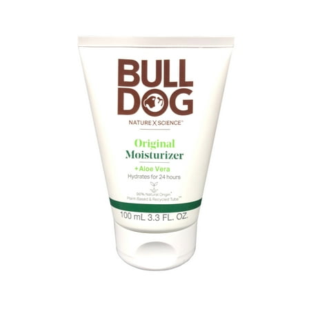 Bulldog Mens Skincare and Grooming Original Facial Moisturizer, 3.3 Fluid Ounce - Pack of 2