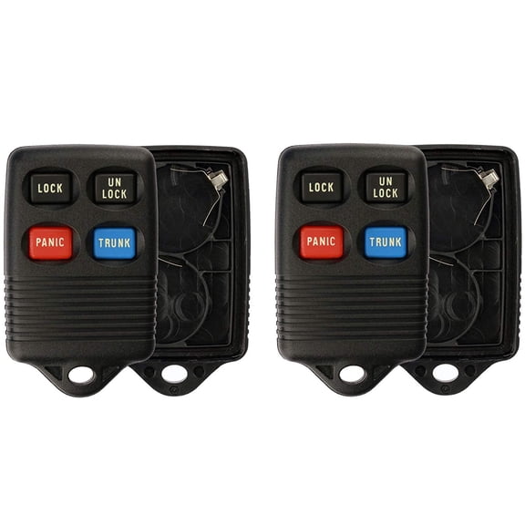 KeylessOption Just the Case Keyless Entry Remote Control Car Key Fob Shell Replacement GQ43VT4T for Ford Lincoln Mercury Vehicles