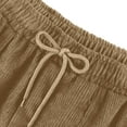 thumbnail image 7 of FAIWAD Corduroy Pants for Women Elastic High Waist Drawstring Straight Pants Loose Comfy Trousers with Pockets, 7 of 7