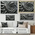 thumbnail image 4 of Designart "Abstract Floral Spiral in Grey Tones" Abstract Framed Wall Art Decor - Modern Grey Abstract Spirals Entryway Framed Wall Art Print, 4 of 6