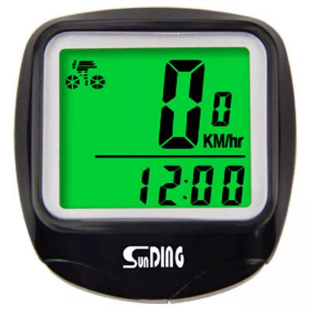 Bike Odometer Multi-Functional Bike Motorbike Computer LCD Luminous Speed Tracking Speedometer Cycle Stopwatch 
