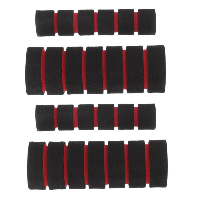 Motorcycle Grip Covers Red Sponge Handlebar Sleeves Non Slip Performance Brake Lever Protection Easy Installation for Motorbike Bicycle Use