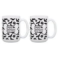 thumbnail image 1 of ThisWear Dachshund Gift Set Best Dachshund Mom Ever Bone Pattern Dachshund Lover Gifts 2 Pack 15oz Coffee Mugs Bone Pattern, 1 of 4