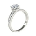 thumbnail image 4 of Aonejewelry 10K White Gold 0.75 Carat Halo Diamond Embellished Engagement Ring, 4 of 4