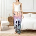 thumbnail image 4 of Sikiie Mist Sunflower Skull Women’s Ultra-Soft Comfy Lounge Pants Sleepwear Comfy Lounge Pants Drawstring Sleep Bottoms with PocketsLarge, 4 of 6